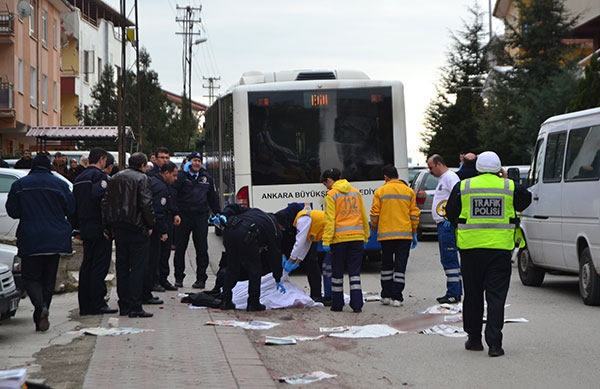 Ankara'da Belediye Otobüsü 1 Can Aldı