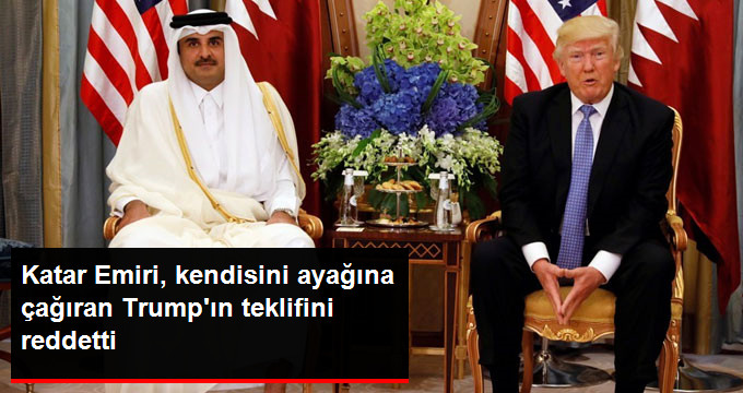 Katar Emiri'nden Kendisini Ayağına Çağıran Trump'a Yanıt Geldi! Beyaz Saray Teklifini Reddetti!