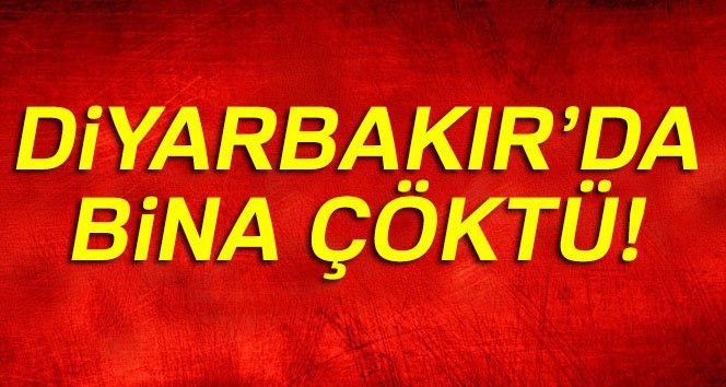Son Dakika! Diyarbakır'da Facianın Eşiğinden Dönüldü, Dün Tahliye Edilen Bina Çöktü!