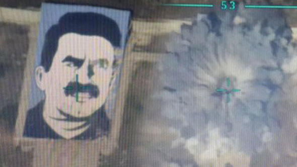 Afrin'deki Türk Jetlerinden Selam Var! YPG’nin Açtığı Terörist Başı Öcalan Posteri Paramparça Edildi