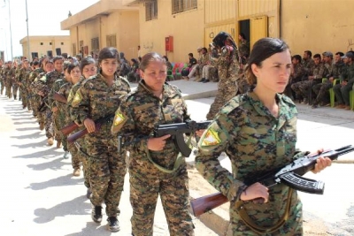 ABD'li Askerlerden Bir Skandal Daha! Bu Defa da YPG'li Teröristlerin Yemin Törenine Katıldılar!