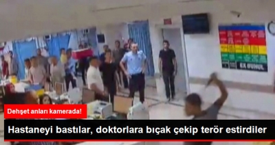 Gaziantep'te Hasta Yakınları Hastaneyi Basıp Doktora Bıçak Çekti! Dehşet Anları Kamerada!