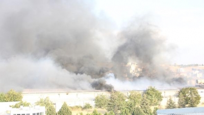 Gaziantep'te İplik Fabrikasında Büyük Yangın, Mahalle Boşaltılmaya Başlandı