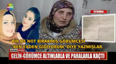 İstanbul'da Akıllara Durgunluk Veren Olay! Kocasını Terk Eden Kadın, Görümcesi ile Birlikte Kaçtı
