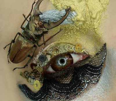 Makyajda Yeni Trend Mi Başlıyor! Ünlü Artist Makyajında Gerçek Böcek Kullandı