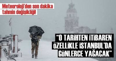 Meteoroloji Tahmin Değiştirdi! İstanbul'a Kar Ne Zaman Yağacak?