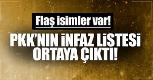 PKK'nın İnfaz Listesinden Çıkan İsimler Şok Etti!