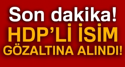 Son Dakika! Siirt'te HDP'li İsim Gözaltına Alındı!